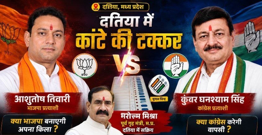 दतिया उपचुनाव में 71.26% वोटिंग, पिछली बार से 9% कम मतदान